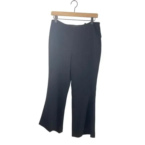 Theory Women's Black Pleated Dress Slacks Sz 8 - Picture 1 of 8